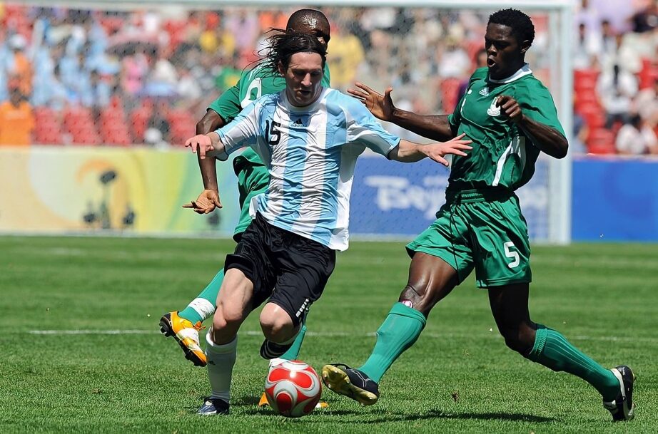 Lionel Messi in action against Nigeria at the Olympics. Image Credit: Imago