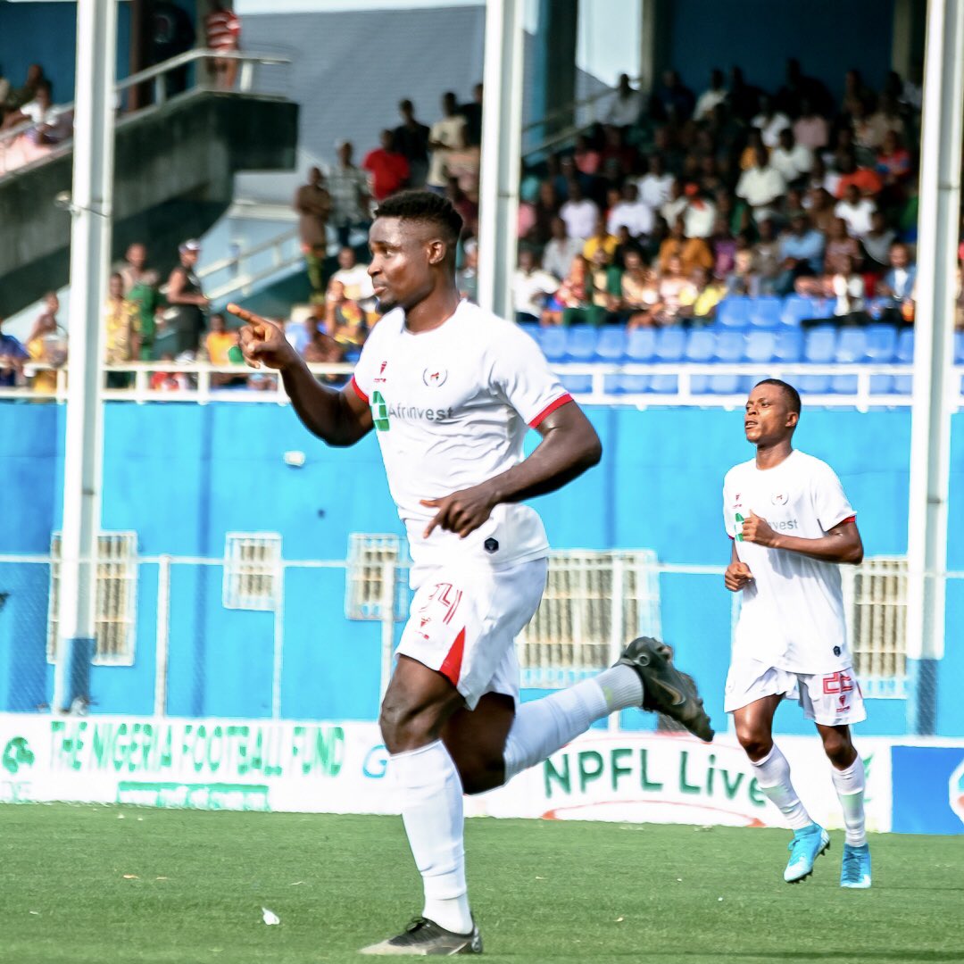 Onyebuchi Ifeanyi celebrates incredible win for Rangers International in NPFL