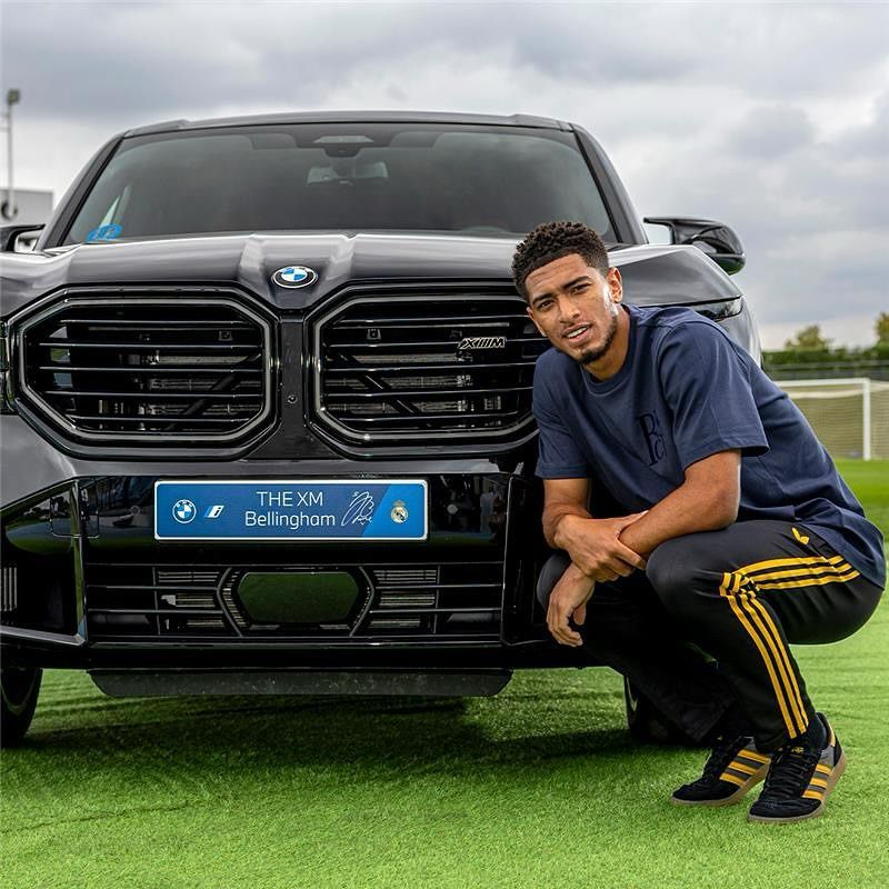 Jude Bellingham opted for a sleek black BMW XM