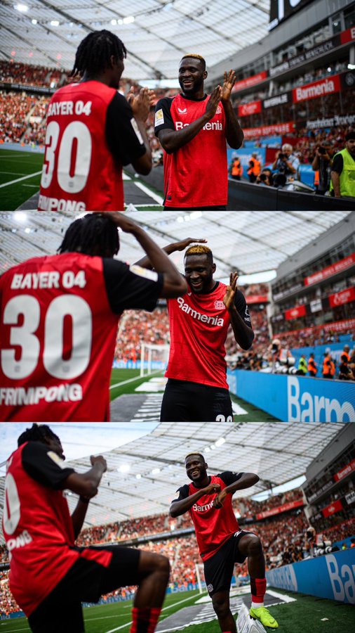 Victor Boniface scores late winner for Leverkusen against Wolfsburg