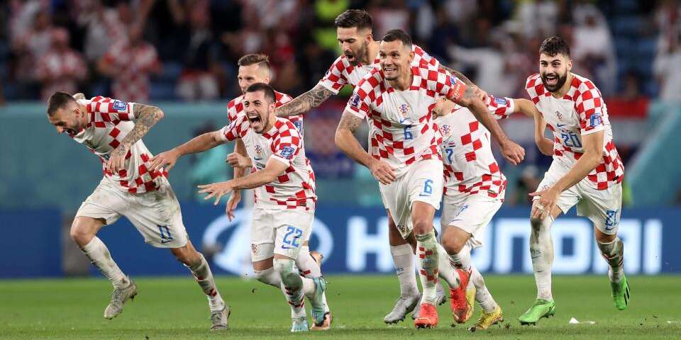 Croatia vs Japan world cup celebration