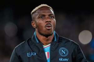 Victor Osimhen dons Napoli Colors