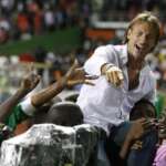 Herve Renard celebrates 2012 AFCON triumph with Zambia
