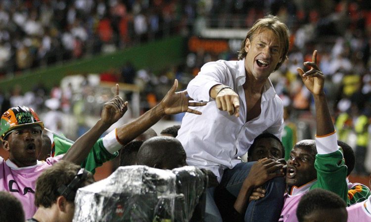 Herve Renard celebrates 2012 AFCON triumph with Zambia