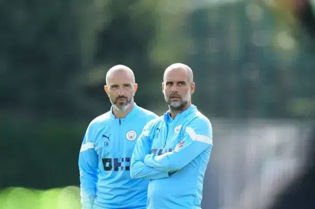 Enzo Maresca and his former boss Pep Guardiola