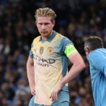 Kevin De Bruyne is a doubt for Sunday's clash against Arsenal